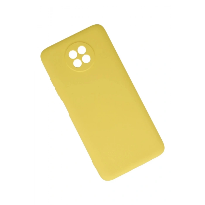 Xiaomi Redmi Note 9 5G Kılıf Nano içi Kadife Silikon - Sarı