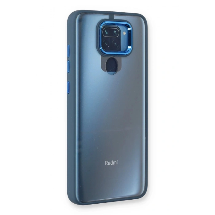 Xiaomi Redmi Note 9 Kılıf Dora Kapak - Mavi