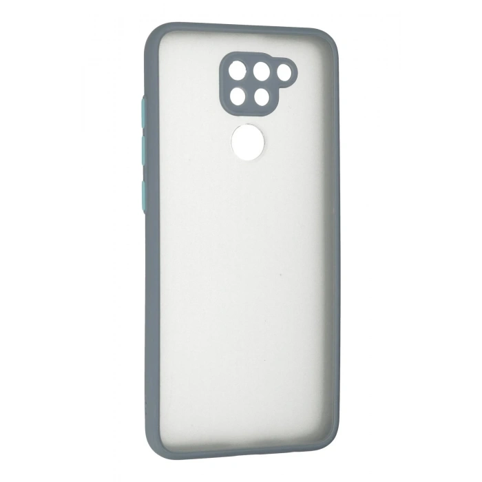 Xiaomi Redmi Note 9 Kılıf Montreal Silikon Kapak - Gri