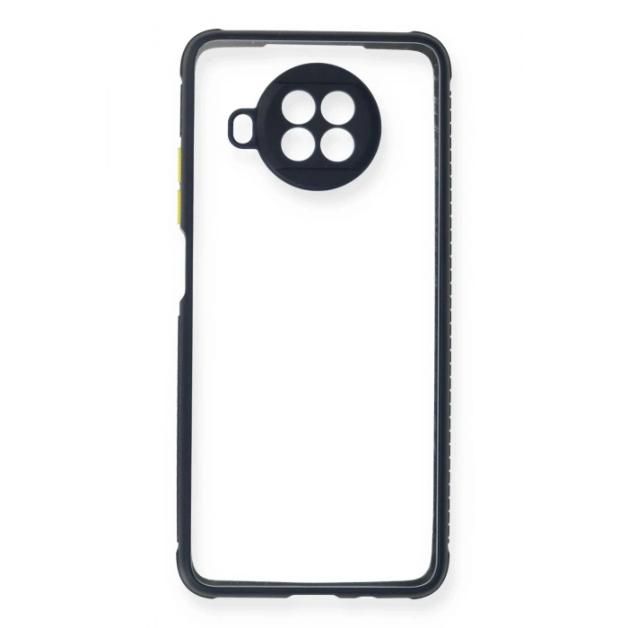 Xiaomi Redmi Note 9 Pro 5G Kılıf Miami Şeffaf Silikon - Lacivert