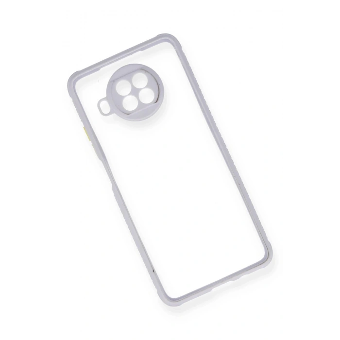 Xiaomi Redmi Note 9 Pro 5G Kılıf Miami Şeffaf Silikon - Lila