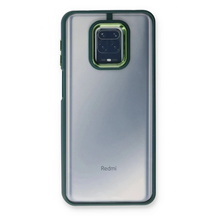 Xiaomi Redmi Note 9 Pro Kılıf Dora Kapak - Haki Yeşil