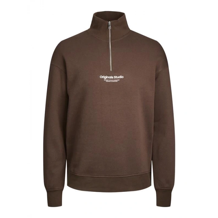 Yarım Fermuar Erkek Sweatshirt