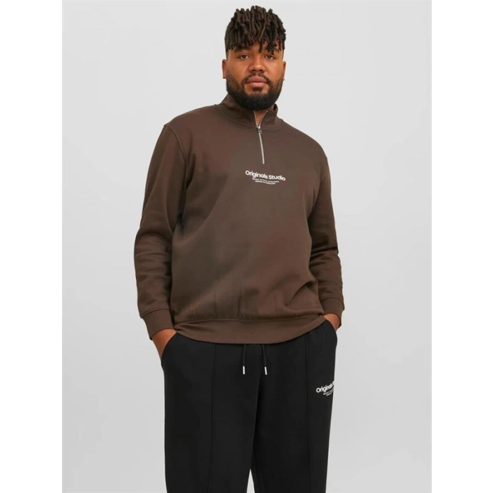 Yarım Fermuar Erkek Sweatshirt