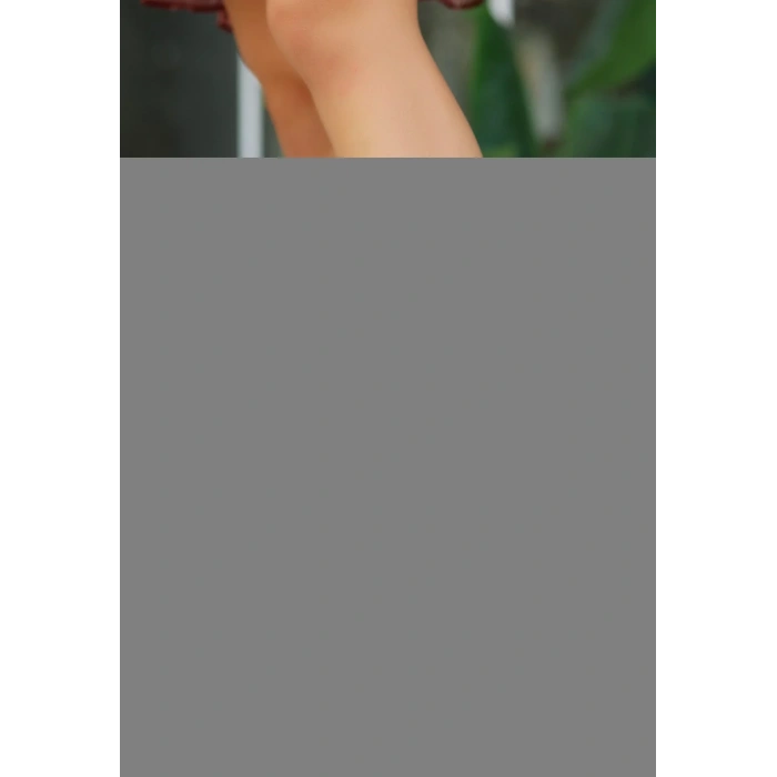 Yior Bej Cilt Topuklu Bot