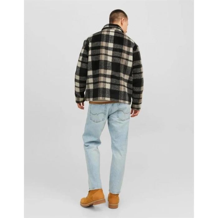 Yün Görünümlü Ekose Ceket