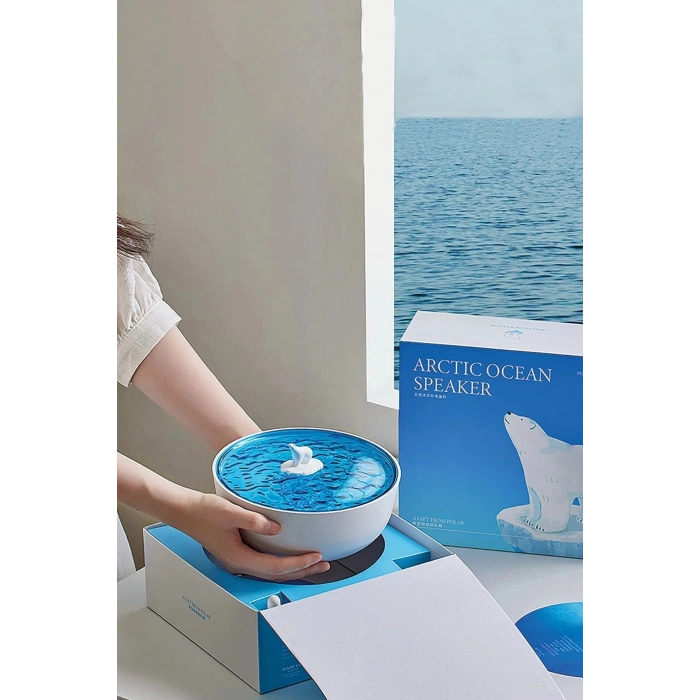 Z5 Arktik Okyanus Temalı BT Kablosuz Hoparlör - Mavi