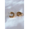 316L Çelik Gold Renk Sıkıştırmalı Erkek Küpe