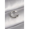 316L Çelik Gümüş Renk Halka Çivi Model Kadın Piercing