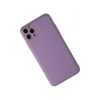 iPhone 11 Pro Max Kılıf Coco Deri Silikon Kapak - Lila