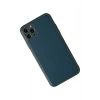 iPhone 11 Pro Max Kılıf Coco Deri Silikon Kapak - Mavi