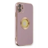 iPhone 12 Kılıf Store Silikon - Mor