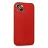 iPhone 13 Kılıf Coco Deri Silikon Kapak - Kırmızı