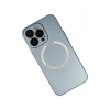 iPhone 13 Pro Kılıf Jack Magneticsafe Lens Silikon - Sierra Blue