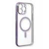 iPhone 13 Pro Max Kılıf Magneticsafe Lazer Silikon - Mor