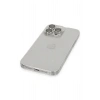 iPhone 14 Pro Kılıf Luko Lens Silikon - Gümüş