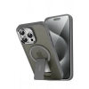 iPhone 15 Pro Tork Magsafe Standlı Kapak - Titan Gri