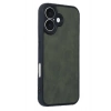 iPhone 16 Kılıf Aras Deri Kapak - Koyu Yeşil