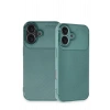 iPhone 16 Kılıf Auto Focus Karbon Kapak - Koyu Yeşil