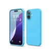 iPhone 16 Kılıf Nano içi Kadife Silikon - Mavi