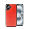 iPhone 16 Plus Kılıf Aras Deri Kapak - Kırmızı