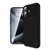 iPhone 16 Plus Kılıf Auto Focus Karbon Kapak - Siyah