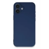 iPhone 16 Plus Kılıf Nano içi Kadife Silikon - Lacivert