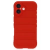 iPhone 16 Plus Kılıf Optimum Silikon - Kırmızı