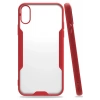 iPhone X Kılıf Platin Silikon - Kırmızı