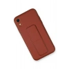 iPhone XR Kılıf Coco Deri Standlı Kapak - Fuşya