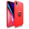 iPhone XR Kılıf Range Yüzüklü Silikon - Kırmızı