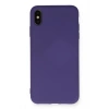 iPhone XS Max Kılıf Nano içi Kadife Silikon - Mor
