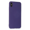 iPhone XS Max Kılıf Nano içi Kadife Silikon - Mor