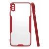 iPhone XS Max Kılıf Platin Silikon - Kırmızı