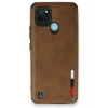 Realme C25Y Kılıf Loop Deri Silikon - Kahverengi