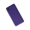 Samsung Galaxy A01 Core Kılıf Nano içi Kadife Silikon - Mor