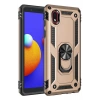 Samsung Galaxy A01 Core Kılıf Sofya Yüzüklü Silikon Kapak - Gold