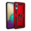 Samsung Galaxy A02 Kılıf Sofya Yüzüklü Silikon Kapak - Kırmızı
