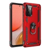 Samsung Galaxy A72 Kılıf Sofya Yüzüklü Silikon Kapak - Kırmızı