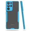 Samsung Galaxy S21 Ultra Kılıf Platin Silikon - Mavi