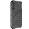 Samsung Galaxy S25 Kılıf Auto Focus Karbon Kapak - Siyah