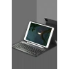 Samsung Galaxy X200 Tab A8 10.5 Kılıf KC01 Smart Klavyeli Tablet Kılıfı - Siyah
