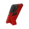 Xiaomi Redmi Note 10 Pro Kılıf Mega Standlı Silikon - Kırmızı