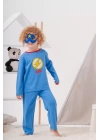 Heros Desenli Çanta Ve Maskeli % 100 Pamuk Erkek Çocuk Pijama Takımı