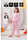 Unicorn Desenli Çanta Ve Maskeli % 100 Pamuk Kız Çocuk Pijama Takımı