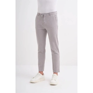 0008 İp Bağlamalı Jogger Erkek Pantolon Gri
