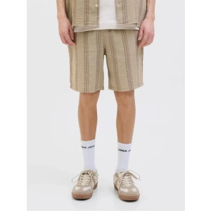 12274758 Müslin Kumaş Çizgili Ultra Hafif Erkek Short Kahve