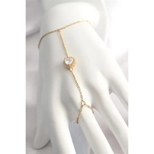 316L Çelik Gold Renk Kalp Model Şahmeran