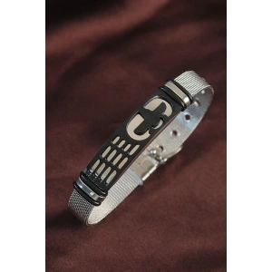 316L Çelik Siyah Antik Mısır Kartalı Ayarlanabilir Hasır Kordonlu Bileklik