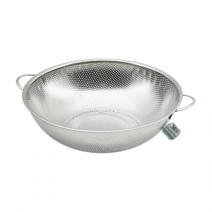 31cm Metal Kulplu Çelik Sepet Süzgeç İnce Tel Ayaklı